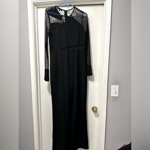 Fashion nova mesh black jumpsuit